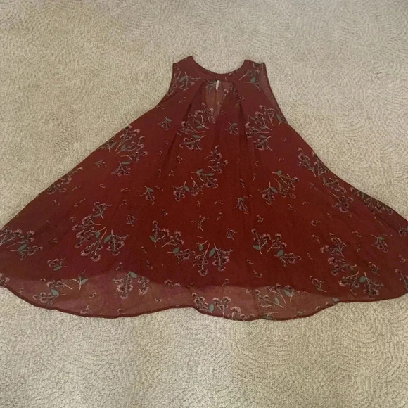Free people wide, flowing long tank top/ tunic size xs - Picture 9 of 9